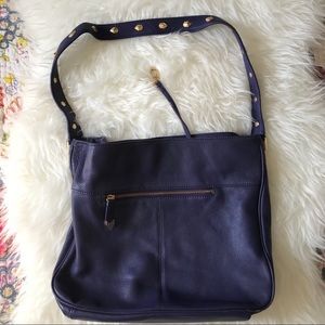 Purple Leather Perlina Purse